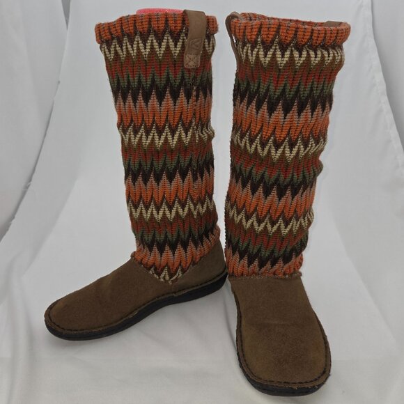 Keen The Alpine Knit Boot Orange/Brown/Rust/Olive Green - 5.5/6 - Picture 1 of 10